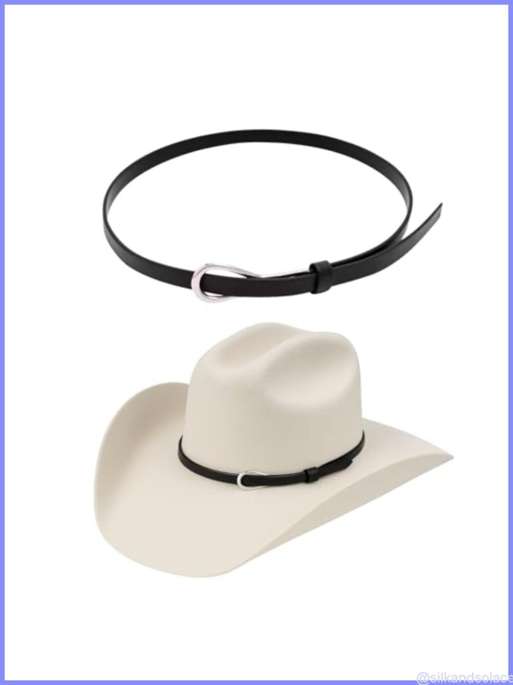 Cowboy Hat Band Western Accessory Men One Size Fits All Hat Belt Band
